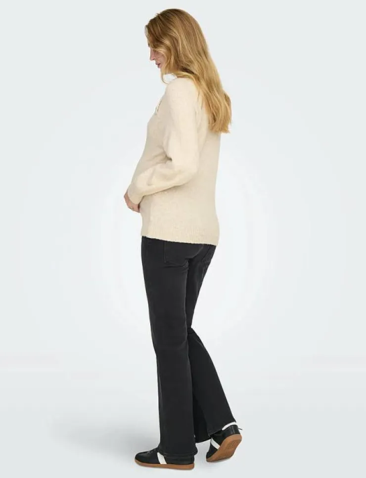 Only Maternity OLMEMMA LIFE LS BUTTON ONECK KNT - Stickat|Kvinnor Mammakläder