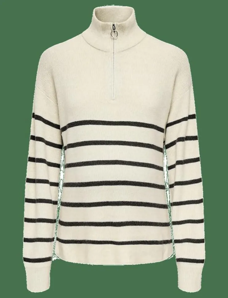 Only Maternity OLMIBI L/S HIGHNECK ZIP PULLOVER KNT - Stickat|Kvinnor Mammakläder
