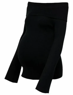 Only Maternity OLMJAYDEN LS OFF SHOULDER KNT - Stickat|Kvinnor Mammakläder