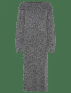 Kvinnor Only Maternity Mammakläder|OLMMARIE LS OFF SHOULDER DRESS KNT - Stickade klänningar