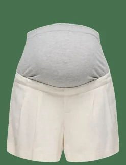 Only Maternity OLMSIESTA HW LINEN BL SHORTS PNT - Sweatshorts|Kvinnor Mammakläder