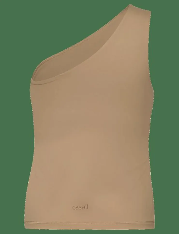 Casall One Shoulder Bra Tank - Linnen|Kvinnor Sport-Bh