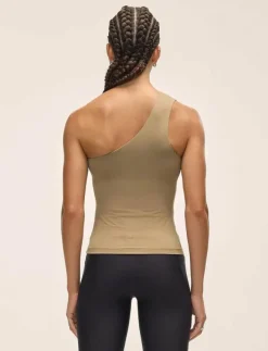 Casall One Shoulder Bra Tank - Linnen|Kvinnor Sport-Bh
