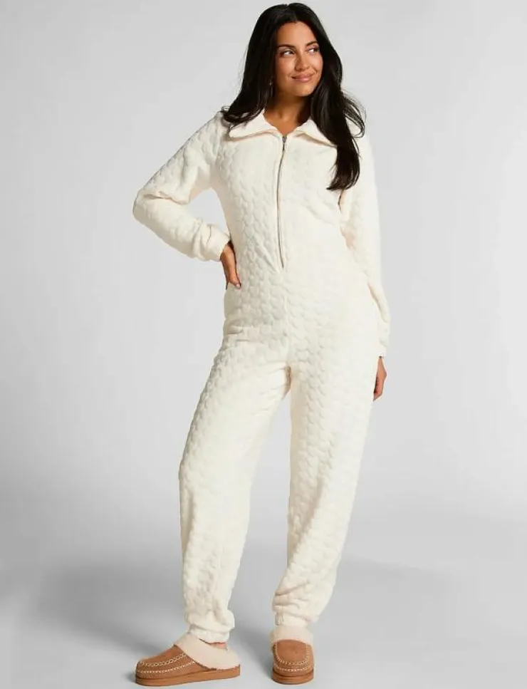 Hunkemöller Onesie Cable Zip Up - Pyjamas|Kvinnor Pyjamas & Loungewear