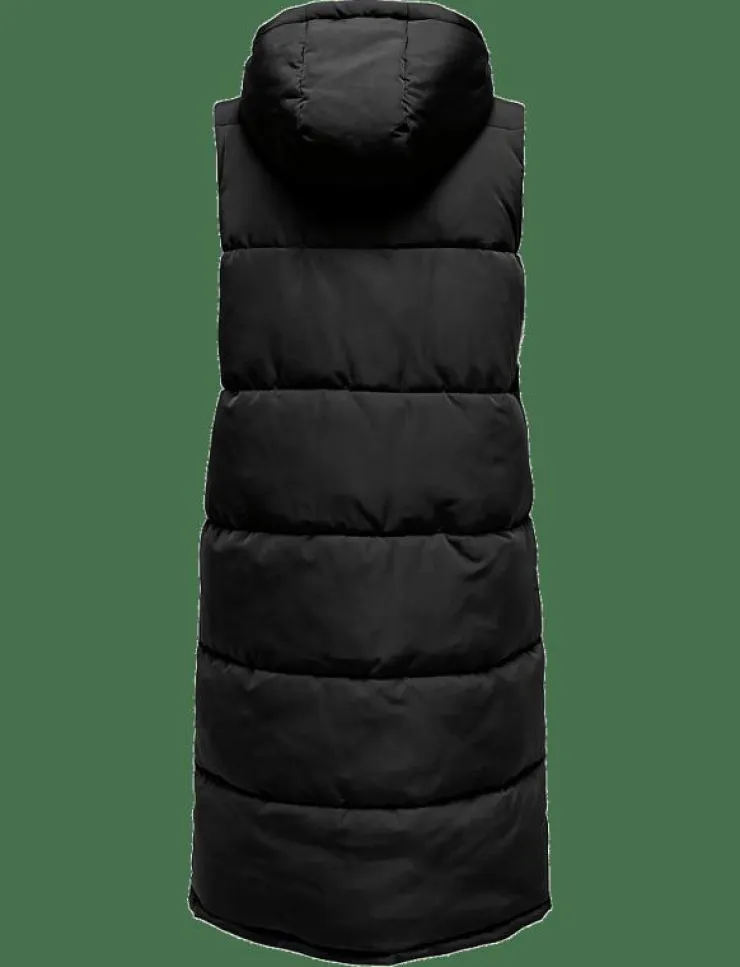 Kvinnor ONLY Västar|ONLALINA LONG WAISTCOAT OTW NOOS - Vadderade västar