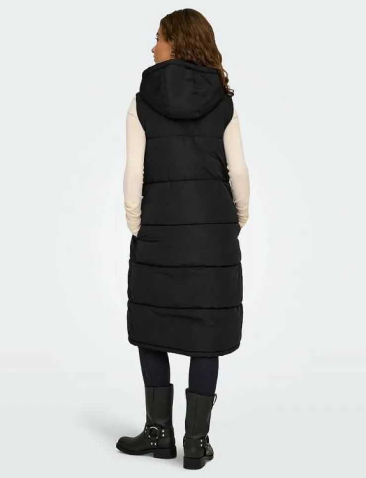 Kvinnor ONLY Västar|ONLALINA LONG WAISTCOAT OTW NOOS - Vadderade västar