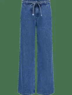 ONLY ONLARLENE HW BRAID WIDE DNM YOR - Vida byxor|Kvinnor Jeans