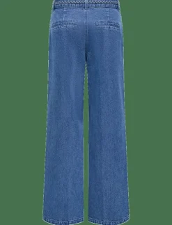 ONLY ONLARLENE HW BRAID WIDE DNM YOR - Vida byxor|Kvinnor Jeans