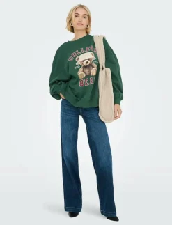 ONLY ONLBILA L/S BEAR O-NECK SWT - Sweatshirts|Kvinnor Sweatshirts