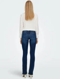 Kvinnor ONLY Denimkläder|Jeans|ONLBLUSH MID FLARED DNM TAI021 NOOS - Utsvängda jeans