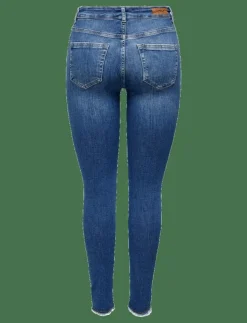 Kvinnor ONLY Kläder|Jeans|ONLBLUSH MID SK ANK RW DNM REA1319 NOOS - Skinny Jeans