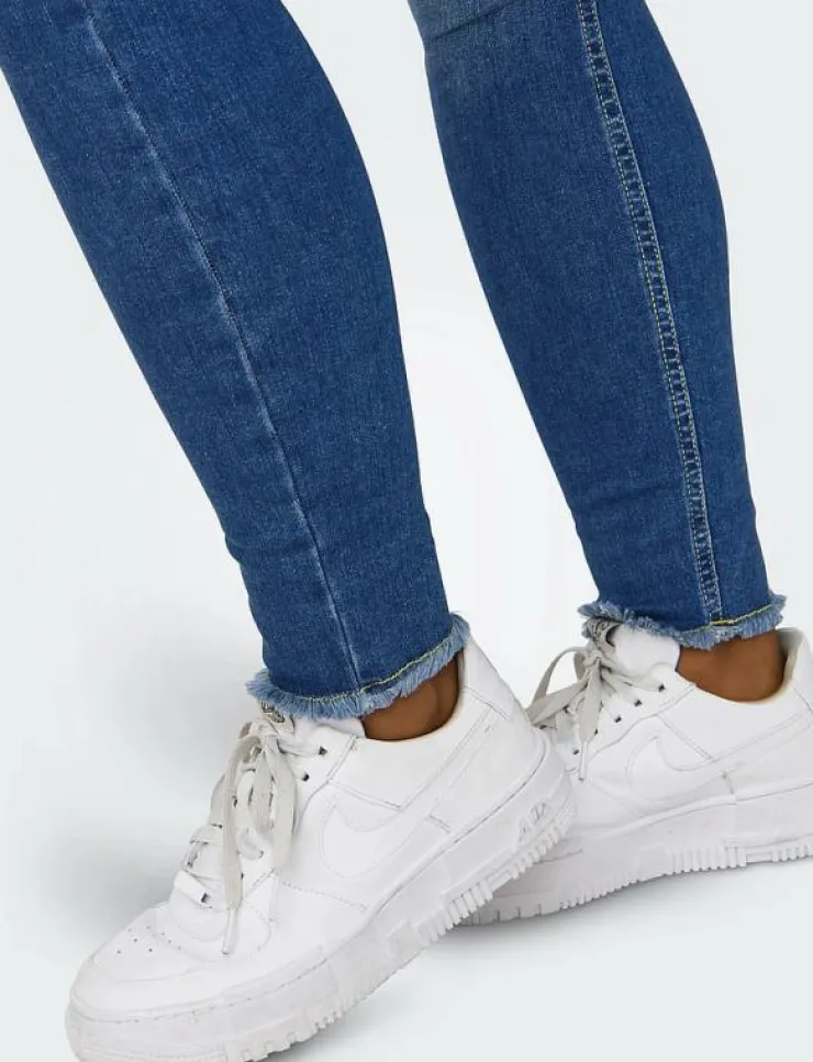 Kvinnor ONLY Kläder|Jeans|ONLBLUSH MID SK ANK RW DNM REA1319 NOOS - Skinny Jeans