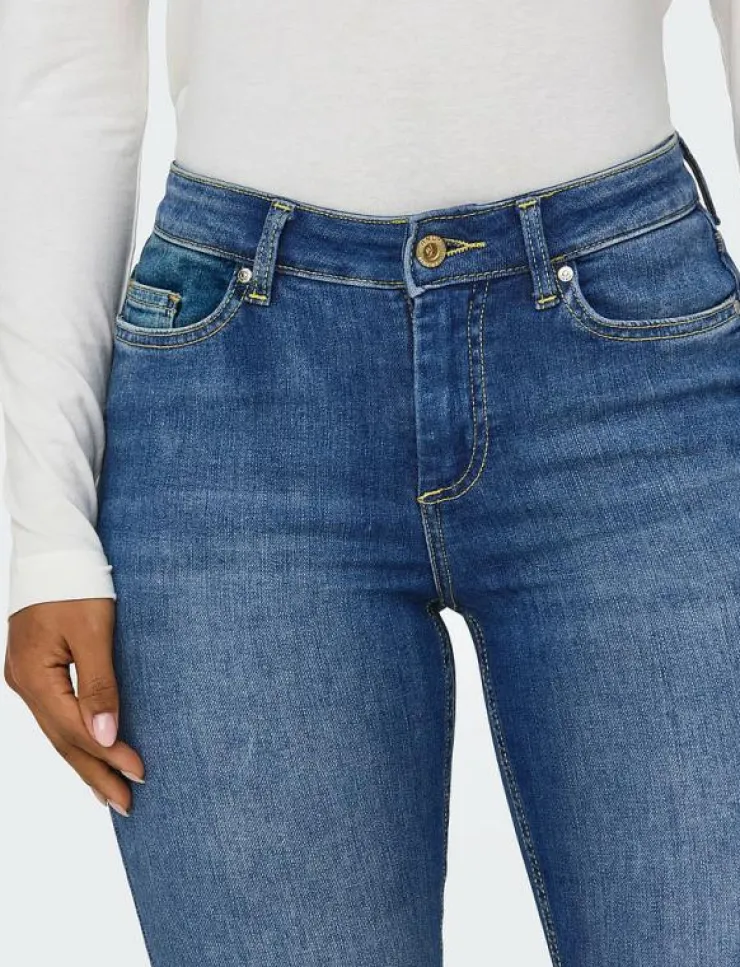 Kvinnor ONLY Kläder|Jeans|ONLBLUSH MID SK ANK RW DNM REA1319 NOOS - Skinny Jeans