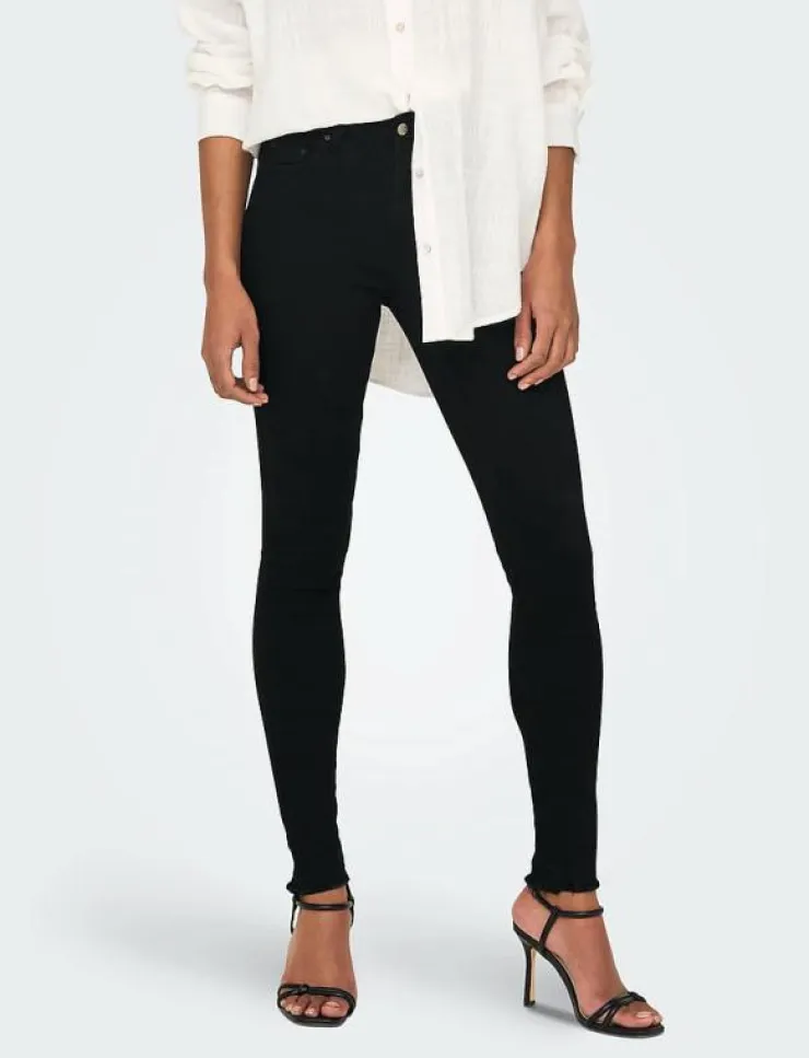 Kvinnor ONLY Kläder|Jeans|ONLBLUSH MID SK ANK RW DNM REA2343 NOOS - Skinny Jeans