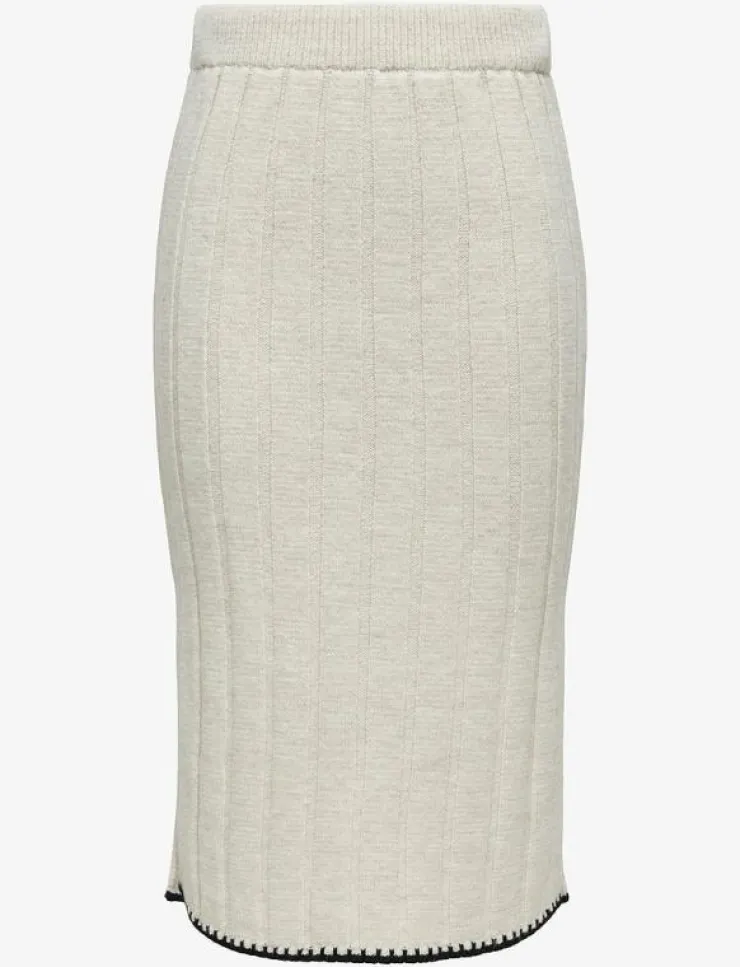 Kvinnor ONLY Kjolar|ONLCHICK STITCH MV SKIRT KNT - Midi kjolar