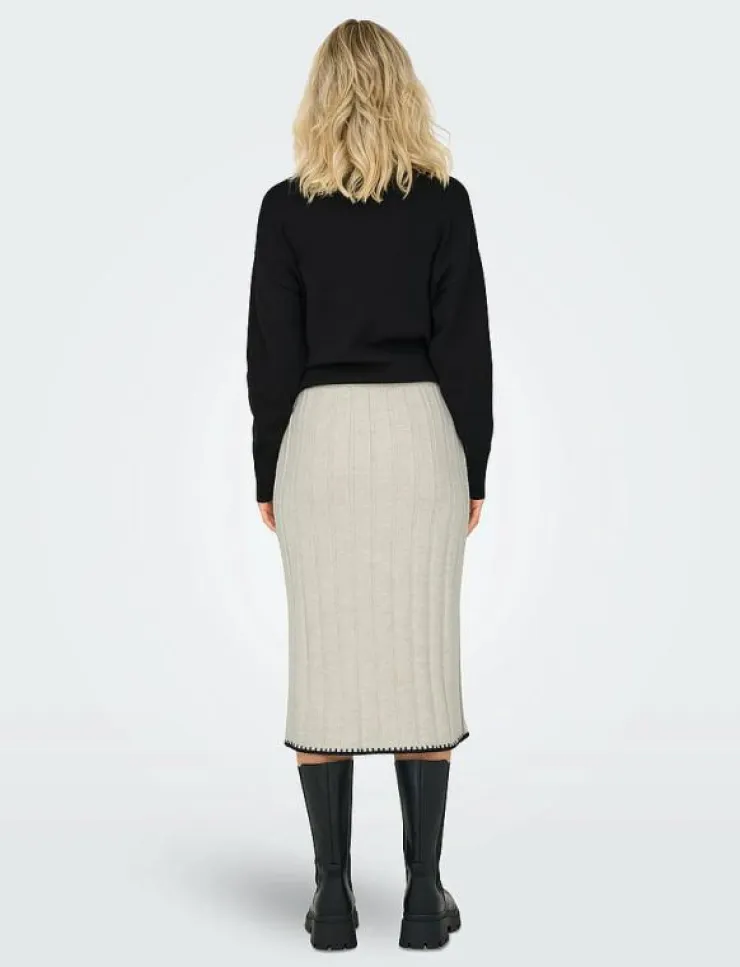 Kvinnor ONLY Kjolar|ONLCHICK STITCH MV SKIRT KNT - Midi kjolar