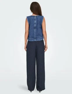 ONLY ONLDORSI S/L TOP DNM SIK - Jeansvästar|Kvinnor Västar