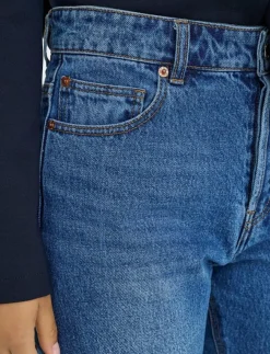 Kvinnor ONLY Kläder|Denimkläder|ONLHAZEL HW STRAIGHT DNM GUA - Straight jeans