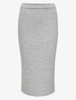 ONLY ONLJEANETT LIFE MIDI RIB SKIRT CC KNT - Midi kjolar|Kvinnor Kjolar