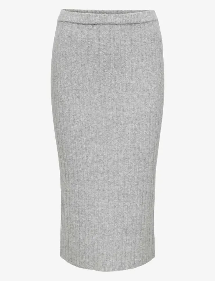 ONLY ONLJEANETT LIFE MIDI RIB SKIRT CC KNT - Midi kjolar|Kvinnor Kjolar