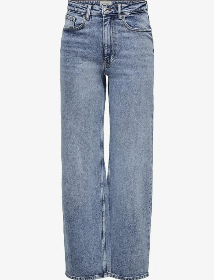 ONLY ONLJUICY HW WIDE LEG DNM REA365 NOOS - Vida byxor|Kvinnor Denimkläder|Jeans