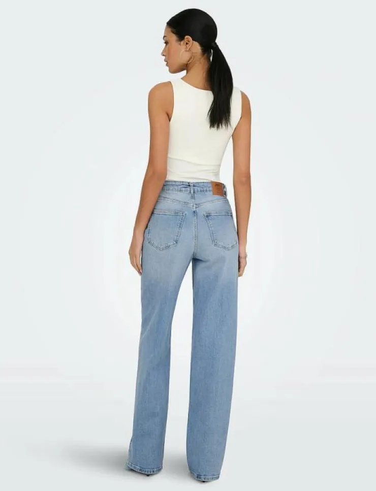 ONLY ONLJUICY HW WIDE LEG DNM REA365 NOOS - Vida byxor|Kvinnor Denimkläder|Jeans