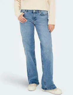 ONLY ONLJUICY LW WIDE LEG DNM REA365 NOOS - Vida byxor|Kvinnor Denimkläder|Jeans