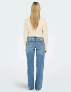 ONLY ONLJUICY LW WIDE LEG DNM REA365 NOOS - Vida byxor|Kvinnor Denimkläder|Jeans