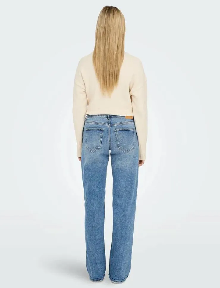 ONLY ONLJUICY LW WIDE LEG DNM REA365 NOOS - Vida byxor|Kvinnor Denimkläder|Jeans