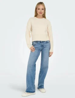ONLY ONLJUICY LW WIDE LEG DNM REA365 NOOS - Vida byxor|Kvinnor Denimkläder|Jeans