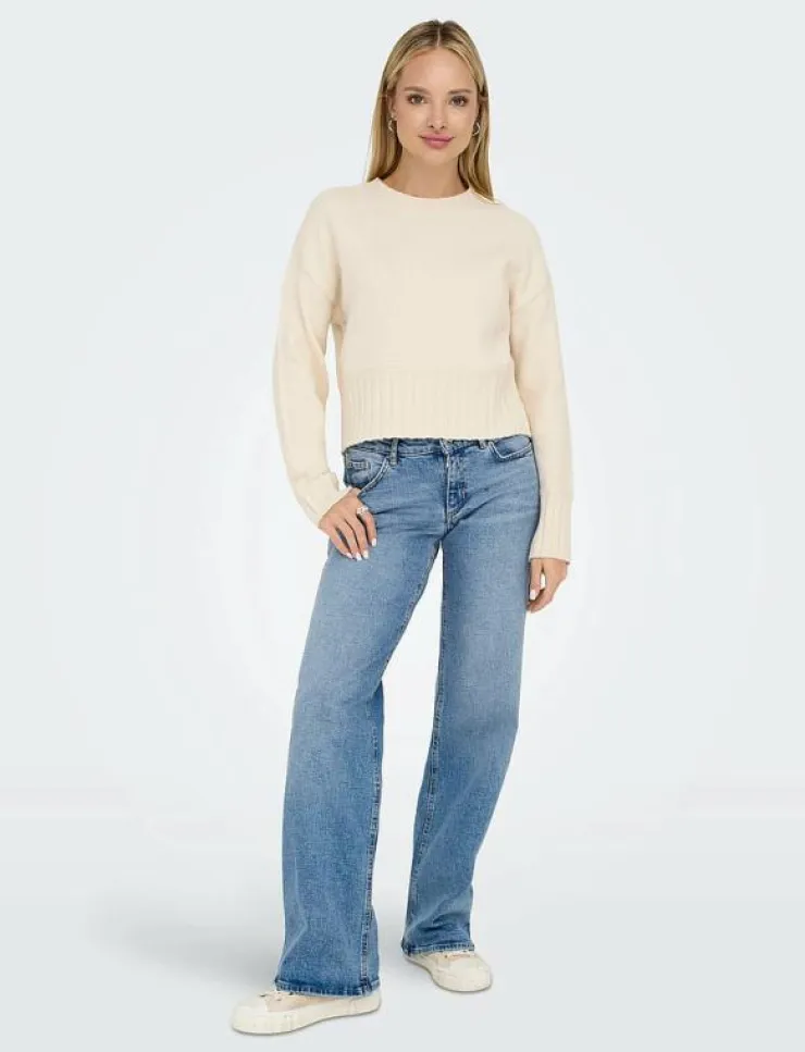 ONLY ONLJUICY LW WIDE LEG DNM REA365 NOOS - Vida byxor|Kvinnor Denimkläder|Jeans