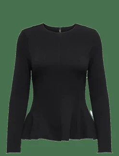 Kvinnor ONLY T-Shirts & Toppar|ONLKENYA L/S PEPLUM TOP JRS - Långärmade toppar