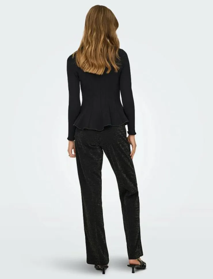 Kvinnor ONLY T-Shirts & Toppar|ONLKENYA L/S PEPLUM TOP JRS - Långärmade toppar