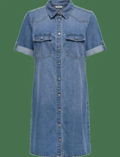 ONLY ONLLISA S/S DNM DRESS GUA NOOS - Korta klänningar|Kvinnor Denimkläder|Klänningar