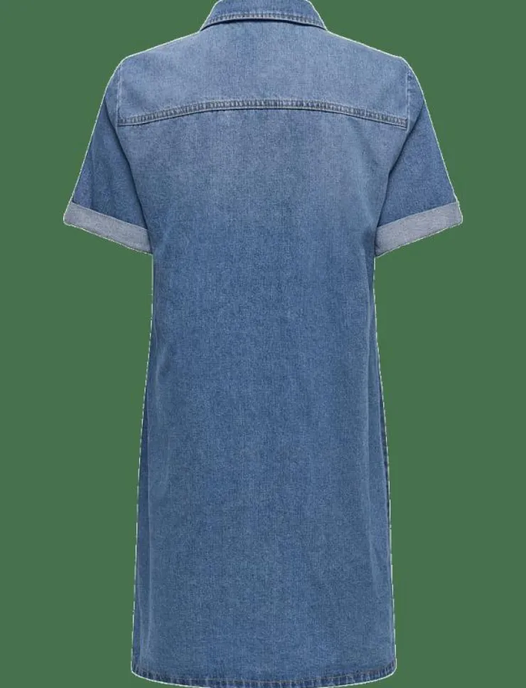 ONLY ONLLISA S/S DNM DRESS GUA NOOS - Korta klänningar|Kvinnor Denimkläder|Klänningar