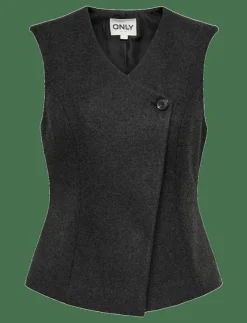 Kvinnor ONLY Kavajer|ONLMAIKA ASYM FIT WAISTCOAT PNT OX - Kavajer
