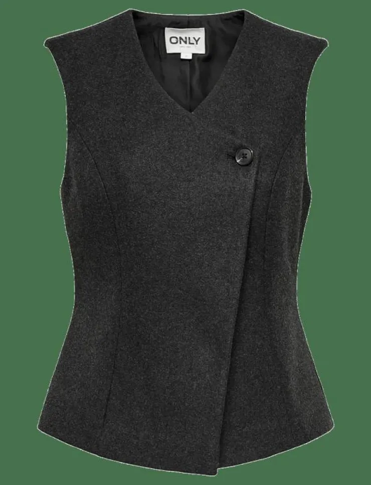 Kvinnor ONLY Kavajer|ONLMAIKA ASYM FIT WAISTCOAT PNT OX - Kavajer