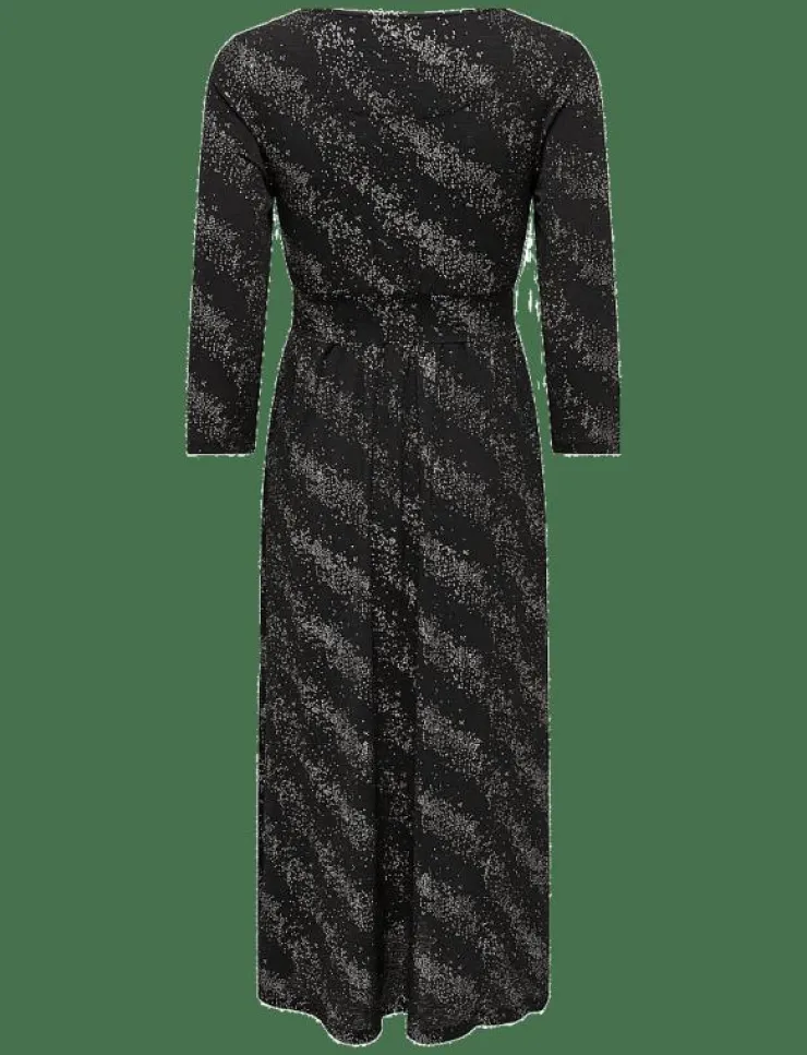Kvinnor ONLY Klänningar|ONLNEW PELLA L/S FOIL WRAP DRESS JRS - Midiklänningar