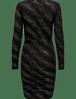 Kvinnor ONLY Klänningar|ONLNEW PELLA L/S WRAP FOIL DRESS JRS - Korta klänningar