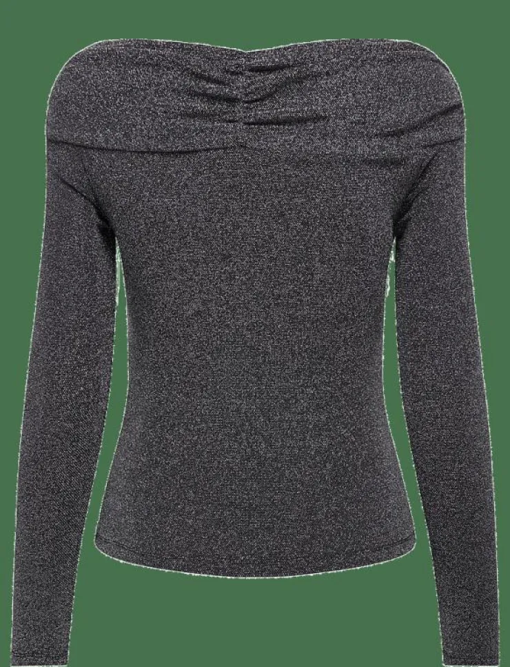 ONLY ONLQUEEN L/S GLITTER TOP JRS - Långärmade toppar|Kvinnor Kläder