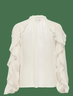 ONLY ONLTARYN LS ROMANTIC RUFFLE BLOUSE WVN - Långärmade blusar|Kvinnor Blusar & Skjortor
