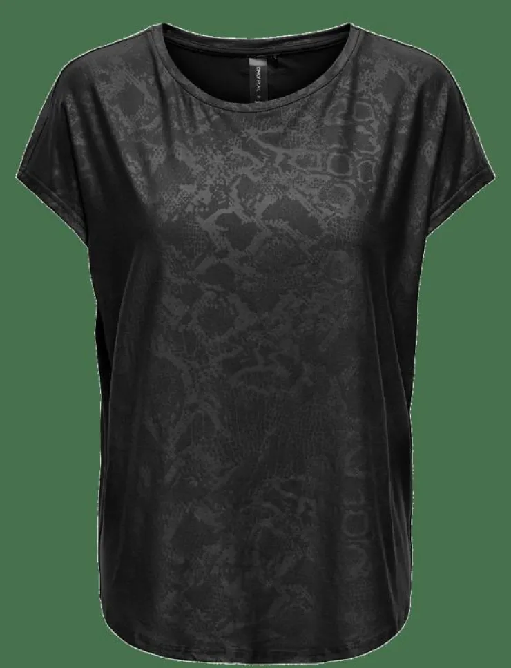 Kvinnor Only Play Toppar & T-Shirts|ONPAUB-SNAKE LIFE ON SS BAT LOOSE TEE - T-Shirts