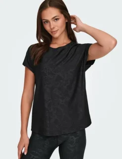 Kvinnor Only Play Toppar & T-Shirts|ONPAUB-SNAKE LIFE ON SS BAT LOOSE TEE - T-Shirts