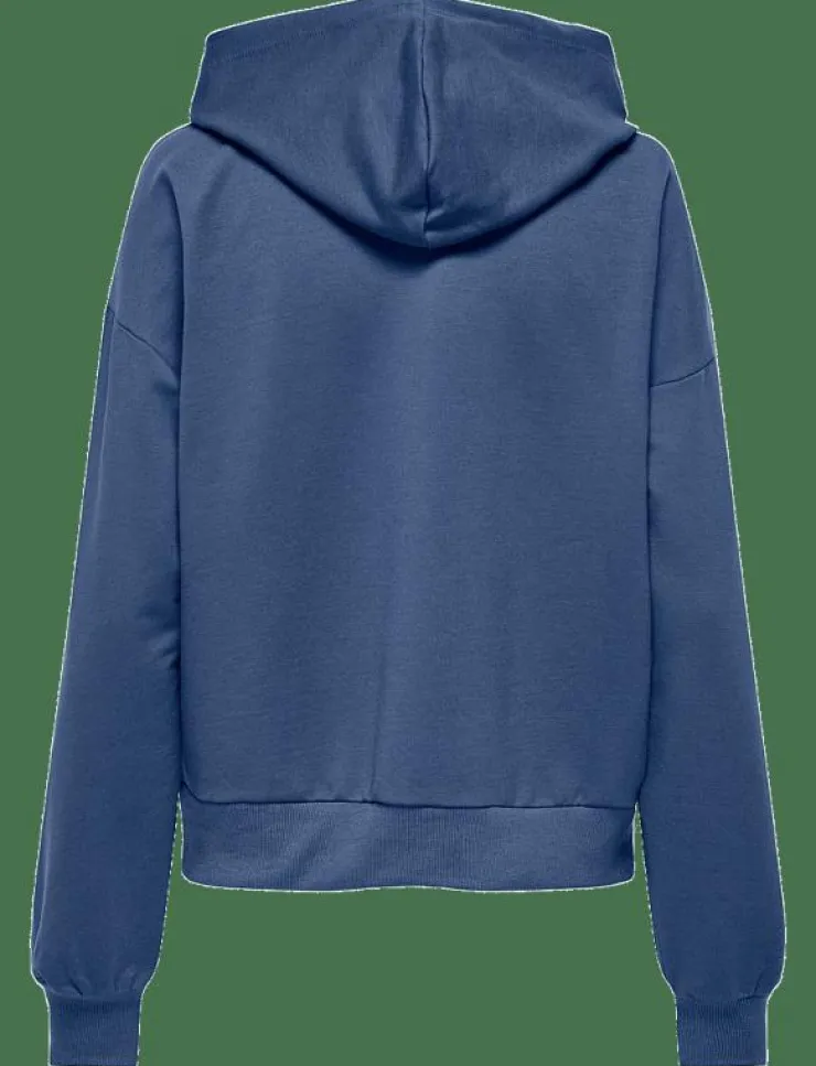 Kvinnor Only Play Sweatshirts|ONPFEY HOOD FZ LS REG BRUSH SWT - Huvtröjor