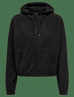 Only Play ONPFLEE HOOD FZ LS SHORT FLEECE TOP - Huvtröjor|Kvinnor Sweatshirts|Sweatshirts