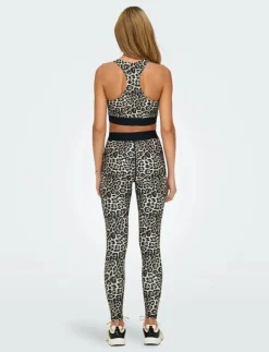 Kvinnor Only Play Tights|Leggings & Tights|ONPGIL-2-LEO HW AOP TRAIN TIGHTS - Träningstights
