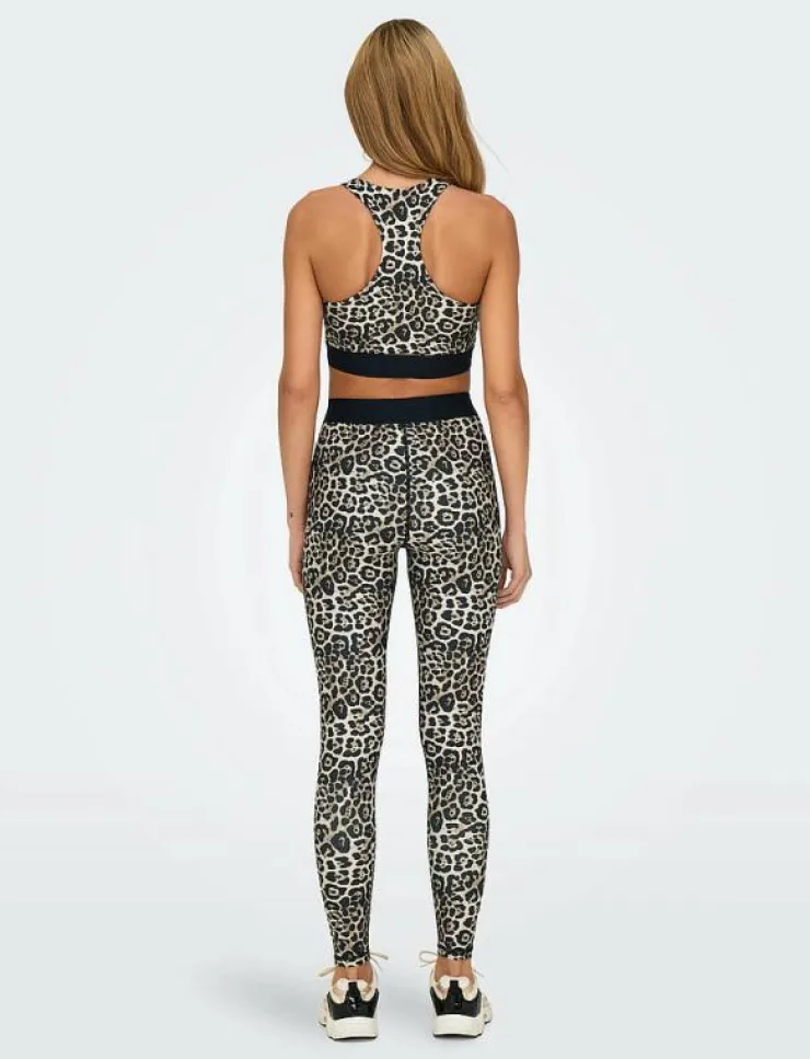 Kvinnor Only Play Tights|Leggings & Tights|ONPGIL-2-LEO HW AOP TRAIN TIGHTS - Träningstights