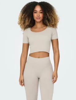 Only Play ONPJAIA LIFE SS 2-WAY CROP SEAM TOP NOOS - Crop tops|Kvinnor Toppar & T-Shirts
