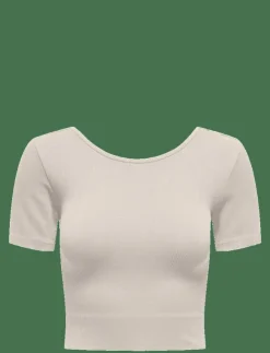 Only Play ONPJAIA LIFE SS 2-WAY CROP SEAM TOP NOOS - Crop tops|Kvinnor Toppar & T-Shirts