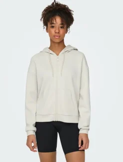 Only Play ONPLOUNGE LIFE HOOD FZ LS SWT NOOS - Huvtröjor|Kvinnor Sweatshirts